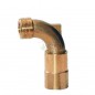 Codo giratorio 3/4" para llave bronce