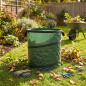 Sacco per Rifiuti da Giardino Autonomo e Pieghevole, Stabile e Robusto 46 x 47 cm, Capacità 115 litri