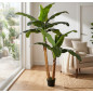 Bananier Artificiel 180cm avec pot | Plantes en plastique pour la décoration de jardin intérieur et extérieur