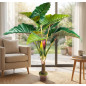 Plante Artificielle Arc-en-Ciel 170cm avec pot | Plantes en plastique pour la décoration de jardin intérieur et extérieur