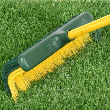 Spazzola + manico estensibile | Spazzola per erba sintetica 0,80/1,40 | Spazzola da giardino per esterni