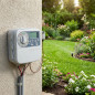 Bewässerungssteuerung PRO-LC 4 Stationen Außen K-Rain | Elektrischer Bewässerungstimer für den Garten | Permanente Speicherung