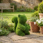 Figura di Erba Artificiale Scoiattolo 22x41x35 cm per Decorazione | Ideale per giardino, terrazza e casa