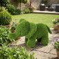 Künstlicher Elefant aus Gras, stehend, Figur 30x62x37 cm zur Dekoration | Ideal für Garten, Terrasse und Haus