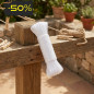 Meada de corda de nylon branca de 3 mm x 15 m – Corda de nylon resistente para jardim, casa, agricultura e artesanato.