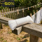 Meada de corda de nylon branca de 3 mm x 15 m – Corda de nylon resistente para jardim, casa, agricultura e artesanato.