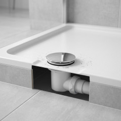 Válvula de sifão para base de chuveiro 60 mm Sal-400 – Ralo de chuveiro com sifão para banheiro