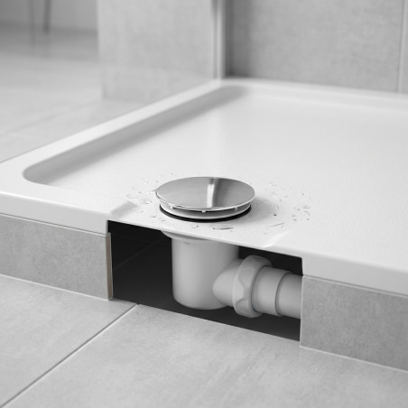 Bonde de douche à siphon 60 mm Sal-400 – Bonde de douche avec siphon pour salle de bain