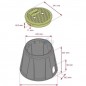 Circular irrigation box 24x33x26 cm Circular irrigation box 24x33x26 cm