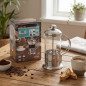 Caffettiera a pressa francese da 360 ml | Caraffa in vetro resistente e filtro in acciaio inossidabile | Preparazione di caffè e