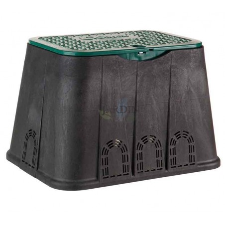 Bewässerungsventilkasten 480x350x310 mm | Rechteckiger Bewässerungsventilkasten für Magnetventile oder unterirdische Bewässerung