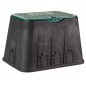 Scatola per valvole di irrigazione da giardino 48x35x31 cm | Scatola per valvole di irrigazione rettangolare per elettrovalvole