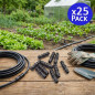 Lot de 25 Raccords d'Irrigation Goutte à 20 mm | Connecteur Droit pour Tuyau et Tuyau d'Irrigation | Union Sûre et Résistante