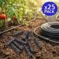 Pacote com 25 conectores de irrigação por gotejamento de 20 mm | Conector reto para tubo e mangueira de irrigação | Conexão segu