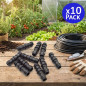Lot de 10 Raccords d'Irrigation Goutte à 20 mm | Connecteur Droit pour Tuyau et Tuyau d'Irrigation | Union Sûre et Résistante