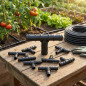 Lot de 100 Tés d'Irrigation Goutte à 20 mm | Raccord en T pour Tuyau et Tuyau d'Irrigation | Union Sûre et Résistante | Noir Lot de 100 Tés d'Irrigation Goutte à 20 mm | Raccord en T pour Tuyau et Tuyau d'Irrigation | Union Sûre et Résistante | Noir