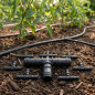 Lot de 50 Tés d'Irrigation Goutte à 20 mm | Raccord en T pour Tuyau et Tuyau d'Irrigation | Union Sûre et Résistante | Noir