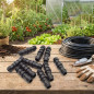 Pack 4000 Enlace Riego por Goteo 16mm | Manguito conector tuberia 16 mm | Enlace Goteo para Manguera de Riego 16mm negro