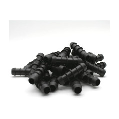 Pack of 10 20 mm Drip Irrigation Connectors | Straight Connector for Irrigation Pipe and Hose | Secure and Durable Connection