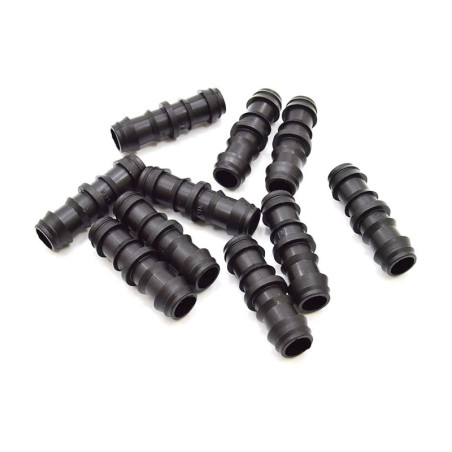 Set di 100 Collegamenti per Irrigazione a Goccia 20 mm | Connettore Dritto per Tubo e Tubo di Irrigazione | Unione Sicura e Res