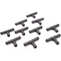 Lot de 100 Tés d'Irrigation Goutte à 20 mm | Raccord en T pour Tuyau et Tuyau d'Irrigation | Union Sûre et Résistante | Noir Lot de 100 Tés d'Irrigation Goutte à 20 mm | Raccord en T pour Tuyau et Tuyau d'Irrigation | Union Sûre et Résistante | Noir