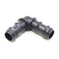 Codo Riego por Goteo 20mm | Pack 10 Codo conector tuberia 20 mm | Codo Goteo para Manguera de Riego 20mm negro