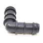 Codo Riego por Goteo 20mm | Pack 10 Codo conector tuberia 20 mm | Codo Goteo para Manguera de Riego 20mm negro