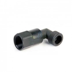 Codo giratorio 3/4" macho para llave de plástico