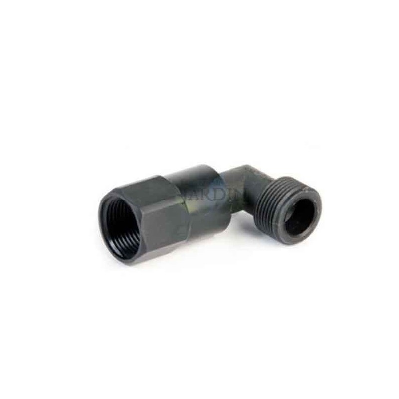 Cotovelo giratório macho de 3/4" para chave de plástico