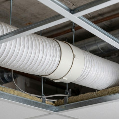 Raccord Rond Ø 100mm | Accessoire d'Extraction Ignifuge | Résistant à l'Humidité et Haute Température | Auto-extinguible