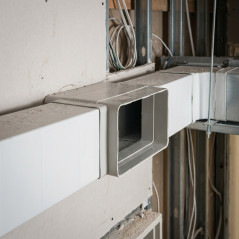 Giunto Rettangolare 55x110 mm per Aeratore Estraente | Connessione Ignifuga | Resistente all'Umidità e Alta Temperatura