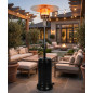Poêle à gaz extérieur, Chauffage Gaz Terrasse ou Jardin avec roulettes et dispositif anti-basculement, Poêle à gaz extérieur