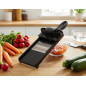 Bidirektionale Mandoline 14x42 cm mit Edelstahlklinge - Präziser Julienne-Schnitt 3x3 mm, rutschfeste Basis