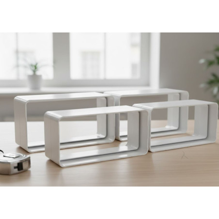 Empalme Rectangular 55x110mm para Aireador Extractor | Conexión Ignífuga | Resistente a Humedad y Alta Temperatura