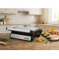 Gril à sandwichs Orbegozo 1000 W en acier inoxydable | Gril à paninis et grill électrique avec plaque antiadhésive 23 x 14,5 cm
