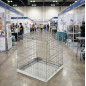 Dog and Cat Exhibition Cage | Galvanized Cubic Exhibition Cage 97x97x96 cm | Pet Cage