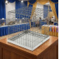 Dog and Cat Exhibition Cage | Galvanized Cubic Exhibition Cage 62x62x61 cm | Pet Cage