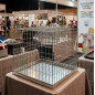 Dog and Cat Exhibition Cage | Galvanized Cubic Exhibition Cage 62x62x61 cm | Pet Cage