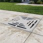 53x53 cm Grate for 55 cm Monobloc Drainage Chamber | Cover for Drains and Drainage Systems