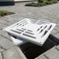 53x53 cm Grate for 55 cm Monobloc Drainage Chamber | Cover for Drains and Drainage Systems