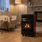 Orbegozo HBF95 Blue Flame Stove with imitation wood ceramic. Maximum power 3,500 W. Energy class A