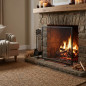 Fireplace Spark Guard 1 Panel 60x50 cm, Metal Spark Guard, Safety Screen for Fireplaces