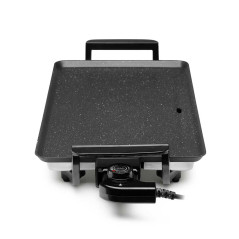 Chapa antiaderente Orbegozo 2000W | Placa de grelhar 46x25 cm | Tábua de grelhar | Grelha elétrica para cozinha