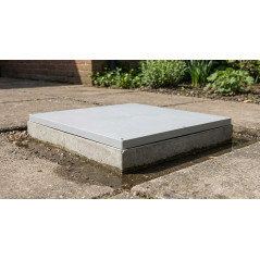 28 x 28 cm Abdeckung für 30 cm Monobloc-Entwässerungsschacht | Abdeckung für Abflüsse und Entwässerungssysteme