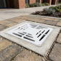 Griglia 28x28 cm per pozzetto di drenaggio monoblocco da 30 cm | Copertura per scarichi e sistemi di drenaggio