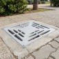 28x28 cm Grate for 30 cm Monobloc Drainage Chamber | Cover for Drains and Drainage Systems