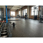 Gummibodenbelag Gym 1,2 x 10 Meter, Dicke 4 mm, Farbe Schwarz