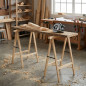 Tréteau pliant en bois pour le travail du bois et le bricolage 100 x 73,5 cm | Tréteau pour le montage de planches et la découpe