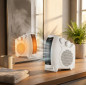 Chauffage électrique 2000 W | Chauffage de sol pour salle de bain | Chauffages électriques avec 2 réglages de chaleur et de fraî Chauffage électrique 2000 W | Chauffage de sol pour salle de bain | Chauffages électriques avec 2 réglages de chaleur et de fraî