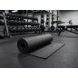 Gummibodenbelag Gym 1,2 x 10 Meter, Dicke 4 mm, Farbe Schwarz